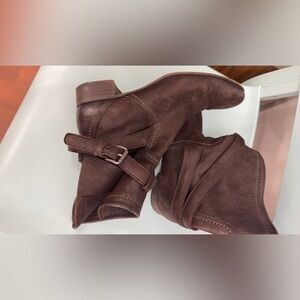 Prada Rich Brown Suede Ankle Booties